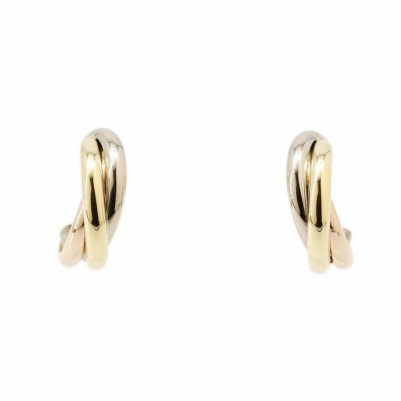 カルティエ ピアス トリニティ イヤリング K18YG/K18WG/K18PG B8017100 Cartier フープピアス ジュエリー