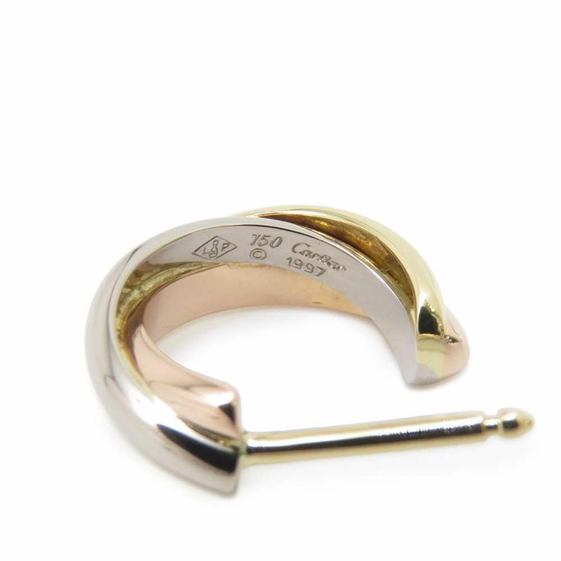 カルティエ ピアス トリニティ イヤリング K18YG/K18WG/K18PG B8017100 Cartier フープピアス ジュエリー
