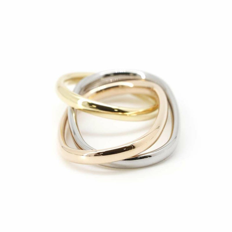 カルティエ リング トリニティ FOR CHITOSE ABE of sacai K18YG/K18WG/K18PG サイズ56/57/58 B4238000 Cartier 指輪