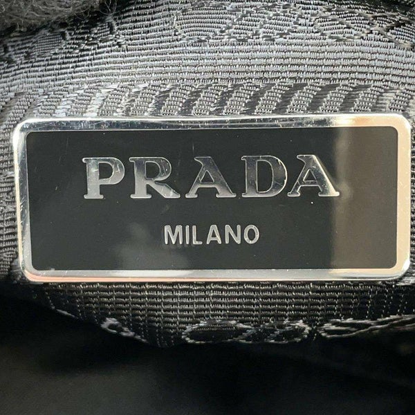 プラダ ハンドバッグ ミニ パデッド ナイロン/レザー 1BG373 PRADA 2wayショルダーバッグ 黒
