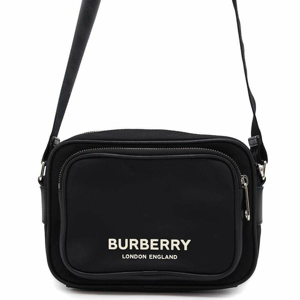 バーバリー ショルダーバッグ ロゴ ナイロン 8049094 BURBERRY バッグ 斜め掛け 黒