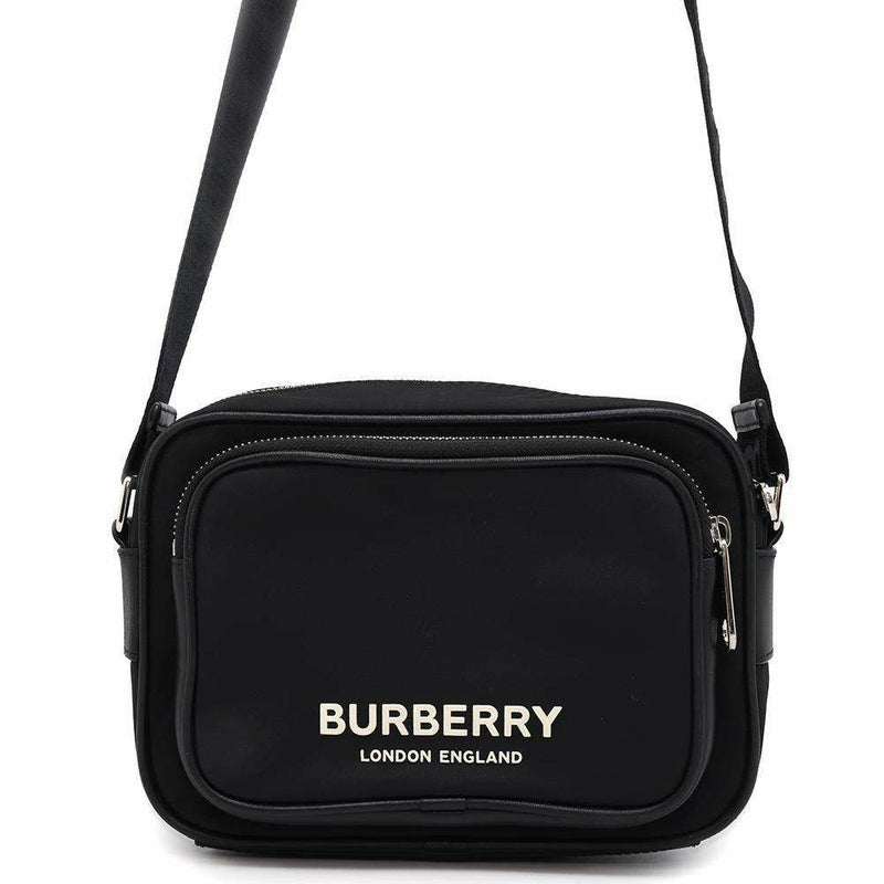 バーバリー ショルダーバッグ ロゴ ナイロン 8049094 BURBERRY バッグ 斜め掛け 黒