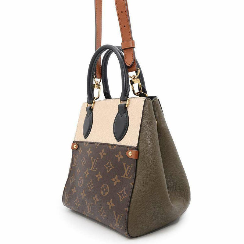ルイヴィトン ハンドバッグ モノグラム レザー フォールド・トートPM M45388 LOUIS VUITTON  2wayショルダーバッグ