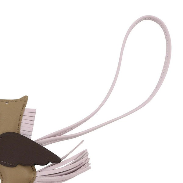 エルメス バッグチャーム ロデオPM ペガサス ベージュマルファ/モカ/モーヴペール ラムスキン B刻印