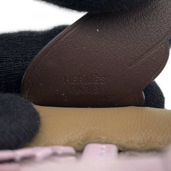 エルメス バッグチャーム ロデオPM ペガサス ベージュマルファ/モカ/モーヴペール ラムスキン B刻印