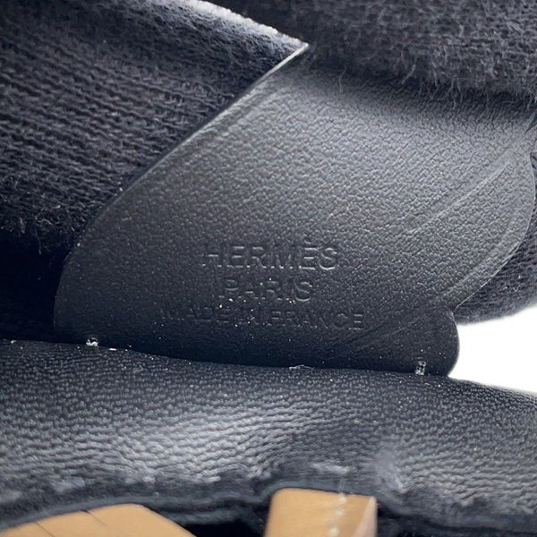 エルメス バッグチャーム ロデオPM ペガサス ブラック/エトゥープ ラムスキン W刻印 黒