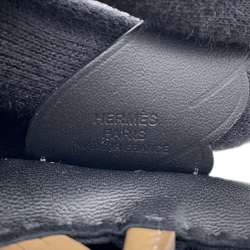 エルメス バッグチャーム ロデオPM ペガサス ブラック/エトゥープ ラムスキン W刻印 黒