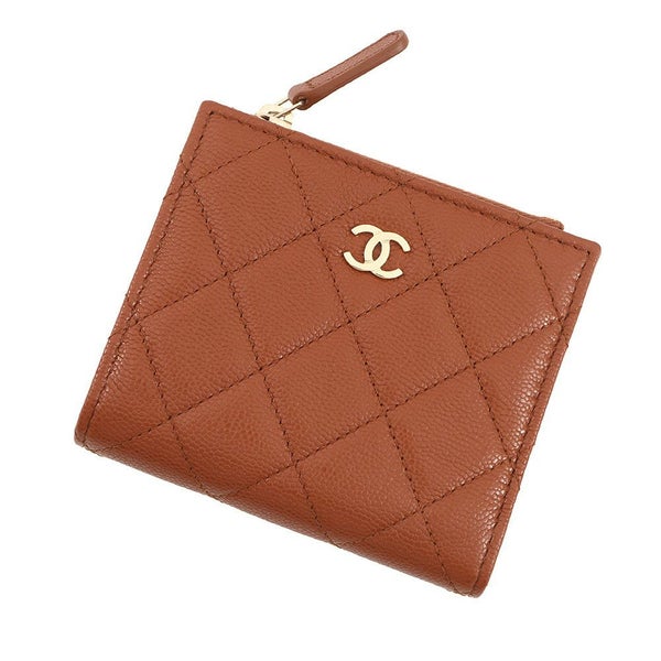 シャネル 二つ折り財布 マトラッセ スモールウォレット ココマーク キャビアスキン AP3388 CHANEL 財布