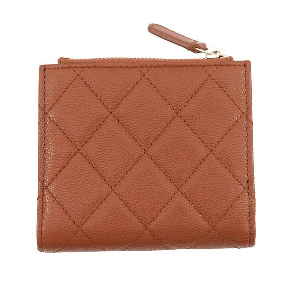 シャネル 二つ折り財布 マトラッセ スモールウォレット ココマーク キャビアスキン AP3388 CHANEL 財布