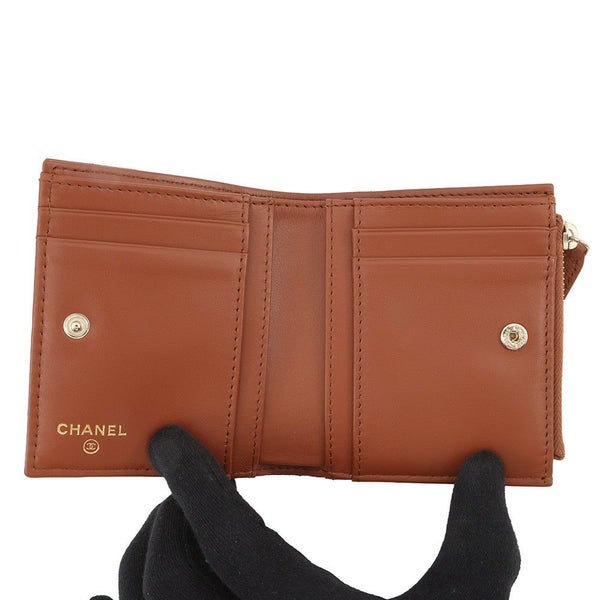 シャネル 二つ折り財布 マトラッセ スモールウォレット ココマーク キャビアスキン AP3388 CHANEL 財布