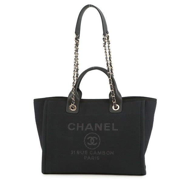 シャネル トートバッグ ドーヴィル ココマーク スモール ショッピングバッグ AS3257 CHANEL 2way 黒