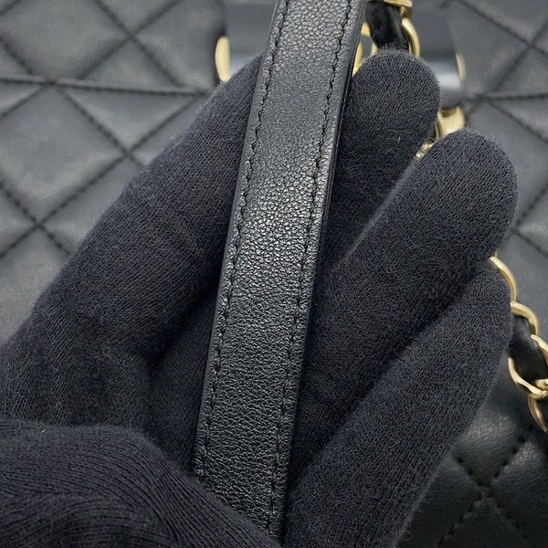 シャネル チェーンショルダーバッグ ココマーク ビューティーロック マトラッセ レザー A93223 CHANEL 黒