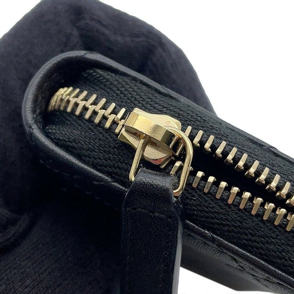 シャネル コインケース ココマーク ラインストーン マトラッセ ジップコインパース ラムスキン AP3977 財布 黒