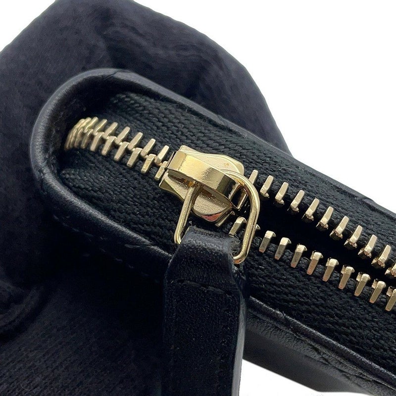 シャネル コインケース ココマーク ラインストーン マトラッセ ジップコインパース ラムスキン AP3977 財布 黒