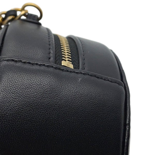 シャネル チェーンショルダーバッグ ミニ マトラッセ ココマーク ラムスキン AP1894 CHANEL 黒