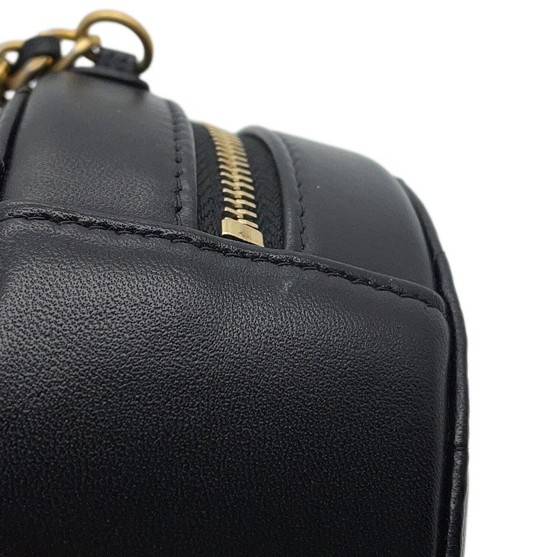 シャネル チェーンショルダーバッグ ミニ マトラッセ ココマーク ラムスキン AP1894 CHANEL 黒