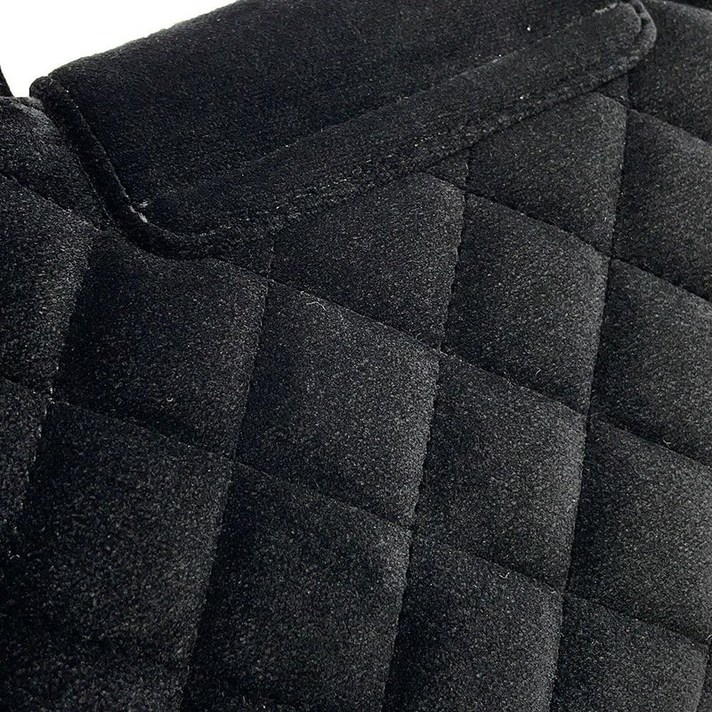 シャネル ハンドバッグ ミニ マトラッセ ココマーク ベロア/レザー AS4416 CHANEL 2wayショルダーバッグ 黒