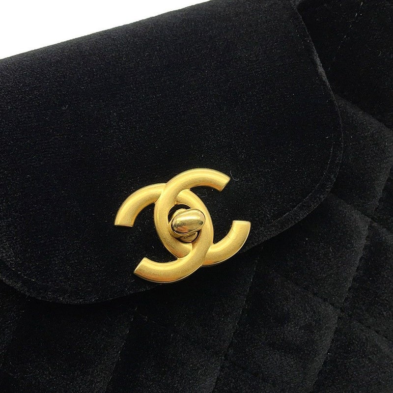 シャネル ハンドバッグ ミニ マトラッセ ココマーク ベロア/レザー AS4416 CHANEL 2wayショルダーバッグ 黒