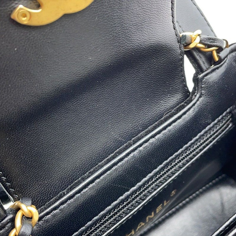 シャネル ハンドバッグ ミニ マトラッセ ココマーク ベロア/レザー AS4416 CHANEL 2wayショルダーバッグ 黒