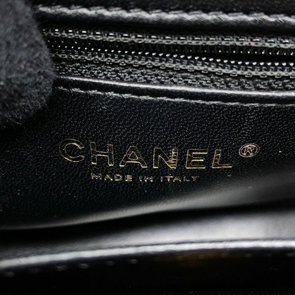 シャネル ハンドバッグ ミニ マトラッセ ココマーク ベロア/レザー AS4416 CHANEL 2wayショルダーバッグ 黒