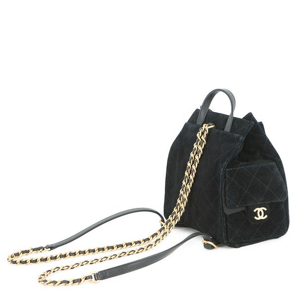 シャネル リュック CHANEL 25 ミディアム バックパック マトラッセ ココマーク スウェード AS5600 2025/26年秋冬 黒