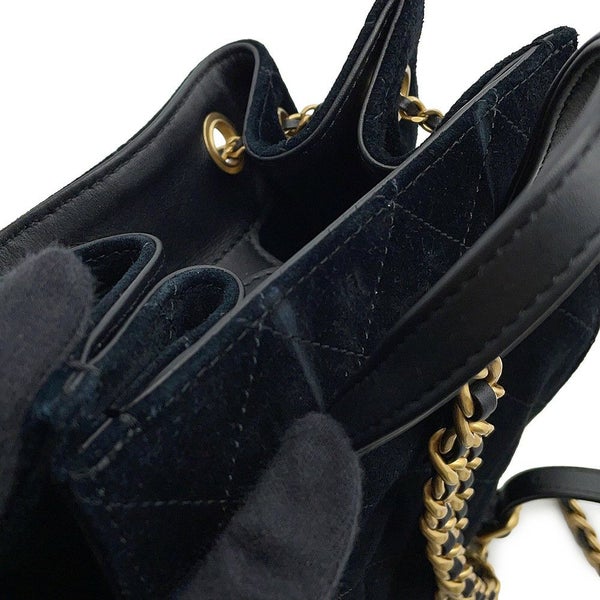 シャネル リュック CHANEL 25 ミディアム バックパック マトラッセ ココマーク スウェード AS5600 2025/26年秋冬 黒