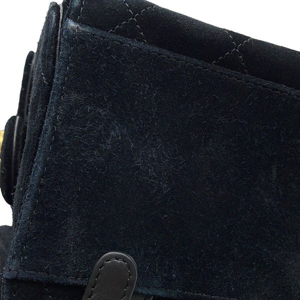 シャネル リュック CHANEL 25 ミディアム バックパック マトラッセ ココマーク スウェード AS5600 2025/26年秋冬 黒