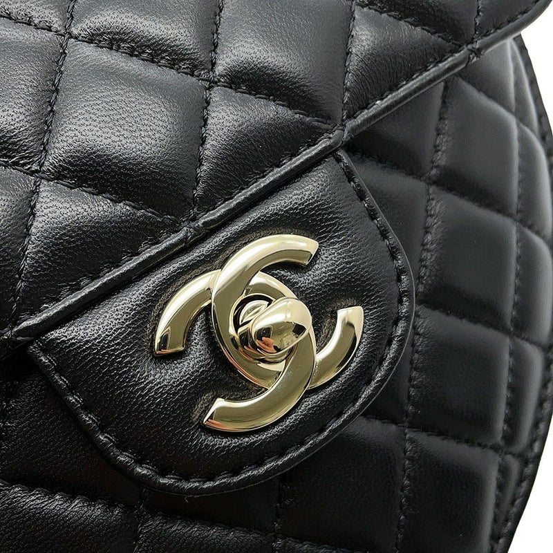 シャネル チェーンショルダーバッグ マトラッセ ハートシェイプ ラムスキン AS3191 CHANEL バッグ 黒