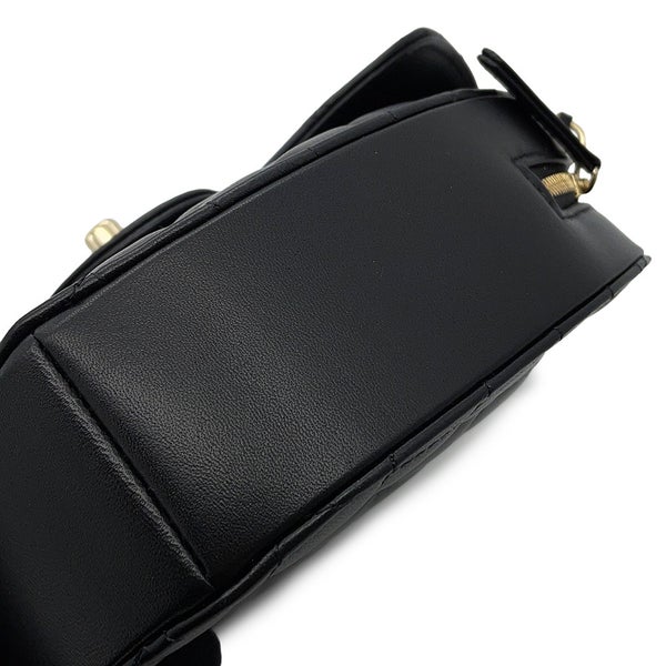 シャネル チェーンショルダーバッグ マトラッセ ハートシェイプ ラムスキン AS3191 CHANEL バッグ 黒