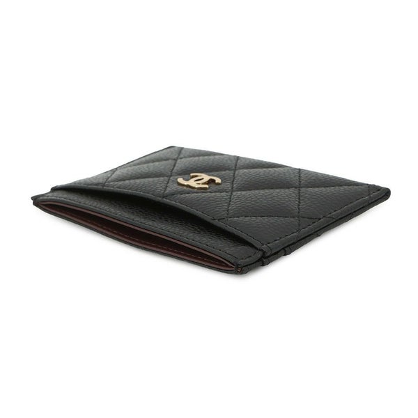 シャネル カードケース クラシック マトラッセ ココマーク キャビアスキン AP0213 CHANEL 定期入れ 名刺入れ パスケース 黒