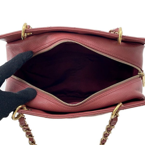 シャネル チェーントートバッグ ココマーク マトラッセ キャビアスキン A15688 CHANEL ショルダーバッグ