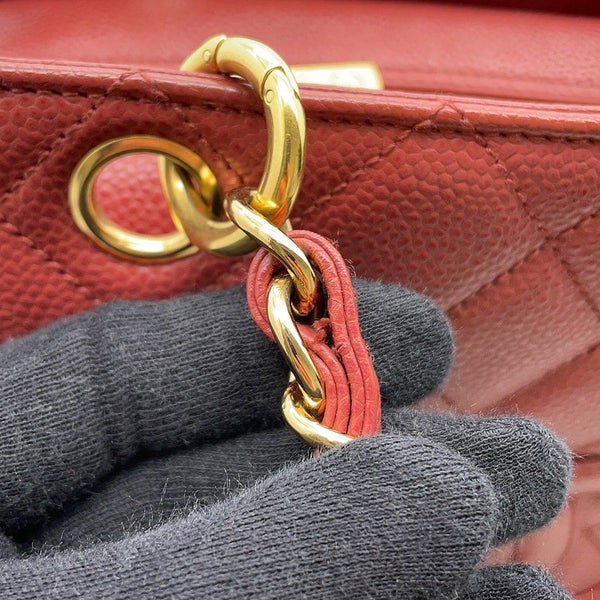 シャネル チェーントートバッグ ココマーク マトラッセ キャビアスキン A15688 CHANEL ショルダーバッグ