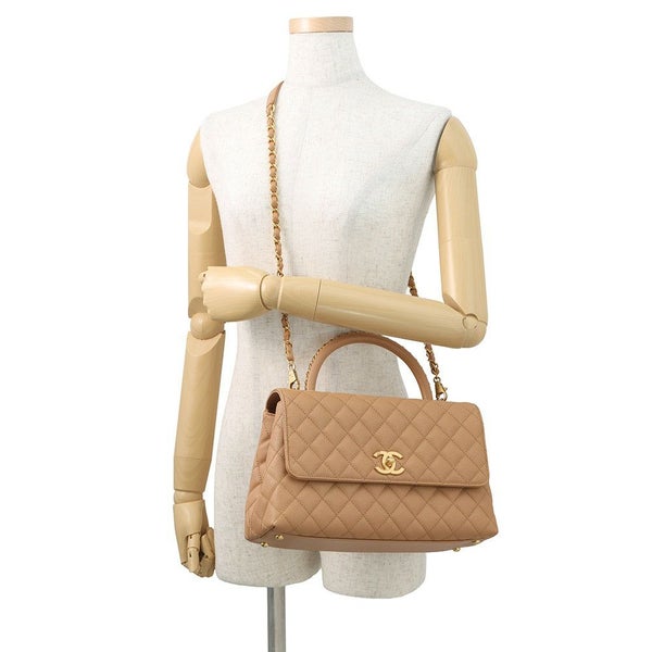 シャネル ハンドバッグ マトラッセ ココマーク ココハンドル キャビアスキン A92991 CHANEL 2wayショルダー