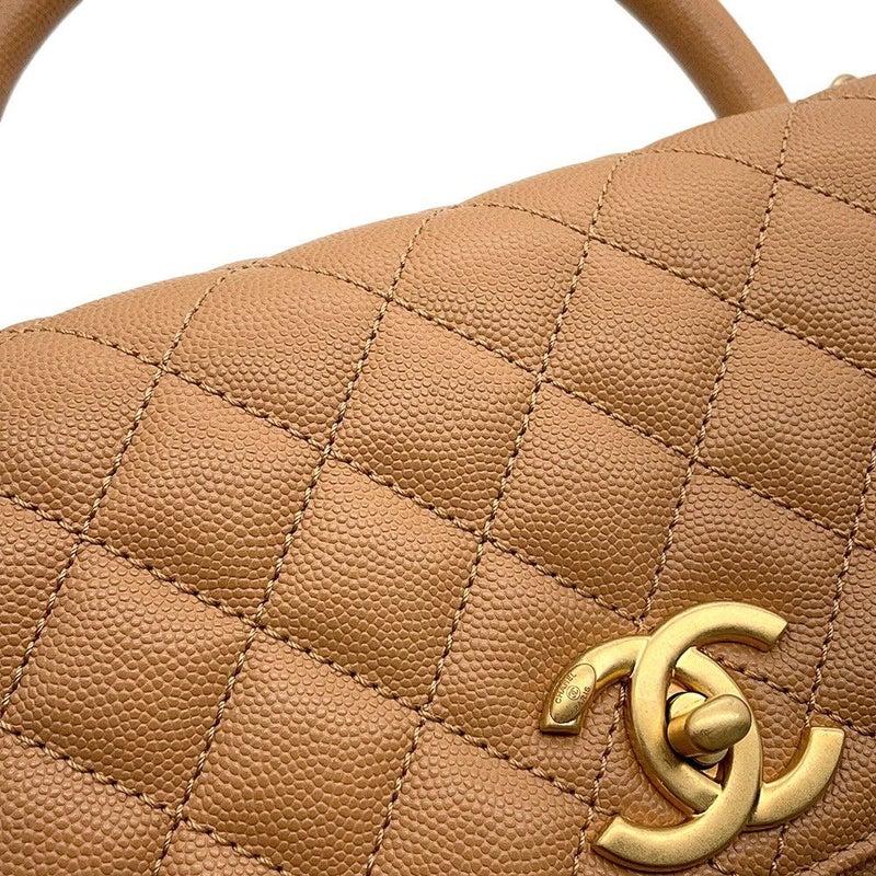 シャネル ハンドバッグ マトラッセ ココマーク ココハンドル キャビアスキン A92991 CHANEL 2wayショルダー