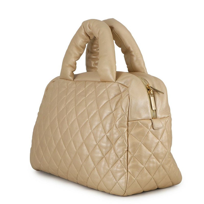 シャネル ハンドバッグ コココクーン マトラッセ ココマーク ラムスキン CHANEL バッグ ミニボストンバッグ