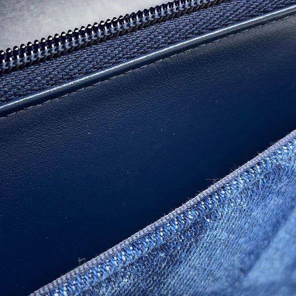 シャネル チェーンウォレット マトラッセ ココマーク デニム/レザー AP0250 CHANEL 財布