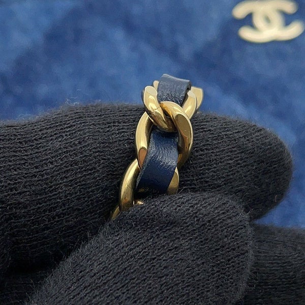 シャネル チェーンウォレット マトラッセ ココマーク デニム/レザー AP0250 CHANEL 財布