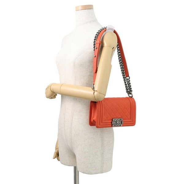 シャネル チェーンショルダーバッグ ボーイシャネル スモール マトラッセ ココマーク キャビアスキン A67085 CHANEL