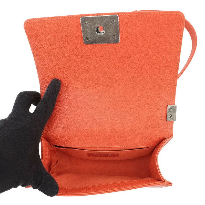 シャネル チェーンショルダーバッグ ボーイシャネル スモール マトラッセ ココマーク キャビアスキン A67085 CHANEL