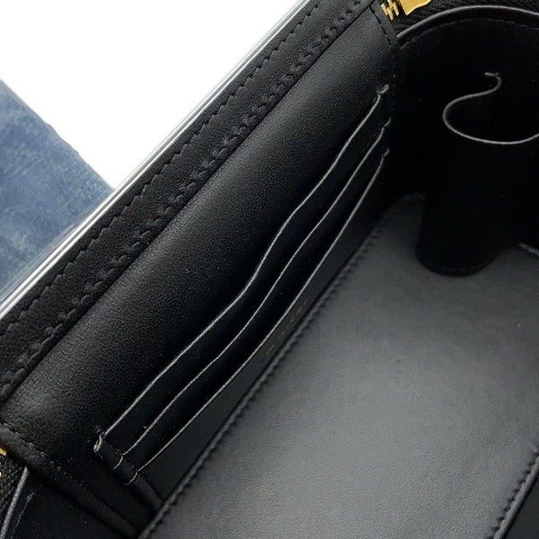 シャネル チェーンショルダーバッグ マトラッセ ココマーク ハートチェーン バニティバッグ ラムスキン CHANEL 黒