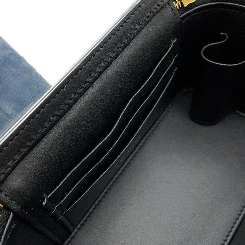 シャネル チェーンショルダーバッグ マトラッセ ココマーク ハートチェーン バニティバッグ ラムスキン CHANEL 黒