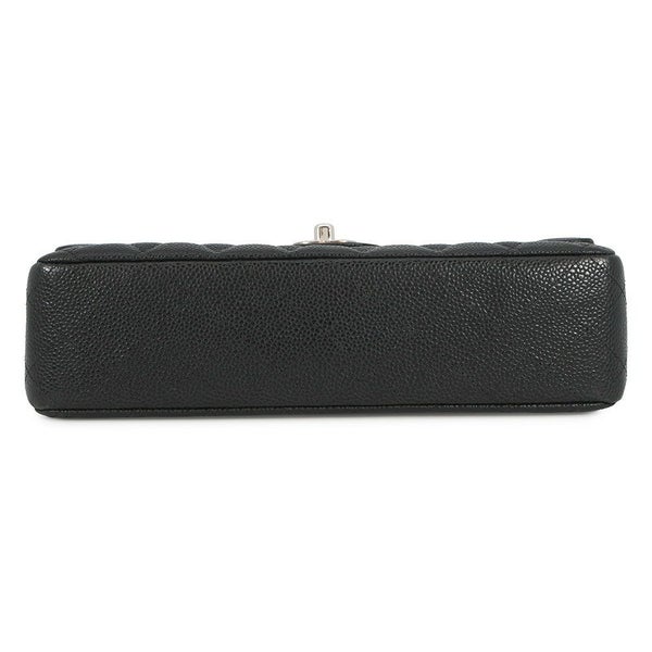 シャネル チェーンショルダーバッグ マトラッセ25 ココマーク ダブルチェーン キャビアスキン A01112 CHANEL 黒