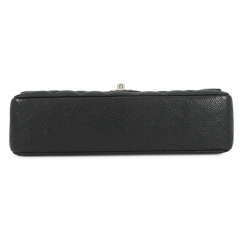 シャネル チェーンショルダーバッグ マトラッセ25 ココマーク ダブルチェーン キャビアスキン A01112 CHANEL 黒