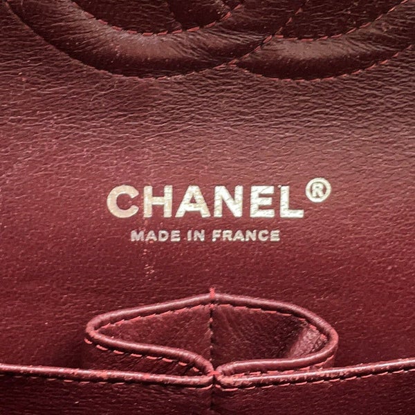 シャネル チェーンショルダーバッグ マトラッセ25 ココマーク ダブルチェーン キャビアスキン A01112 CHANEL 黒
