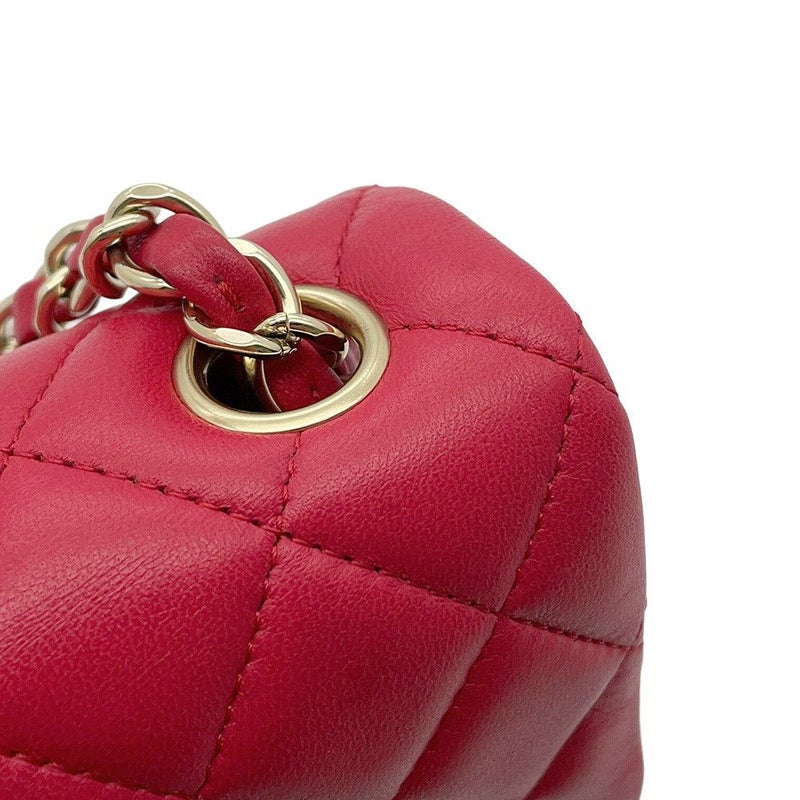 シャネル チェーンショルダーバッグ ミニ マトラッセ 20 ココマーク ラムスキン A69900 CHANEL