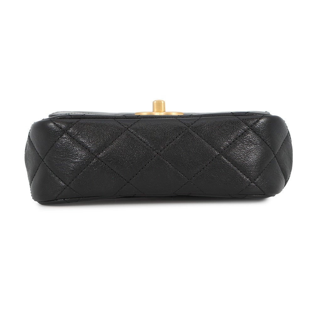 シャネル チェーンショルダーバッグ ココマーク マトラッセ ラムスキン AS3950 CHANEL 黒 CHANEL（シャネル） マトラッセ ココマーク チェーン ショルダーバッグ