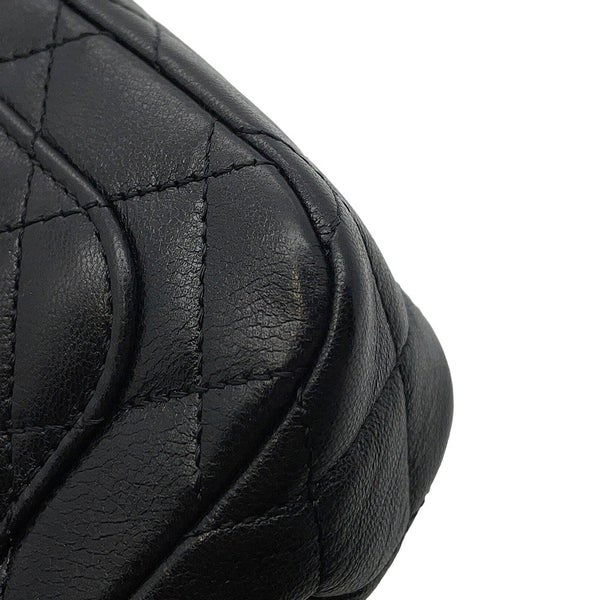 シャネル チェーンショルダーバッグ ココマーク マトラッセ ラムスキン AS3950 CHANEL 黒