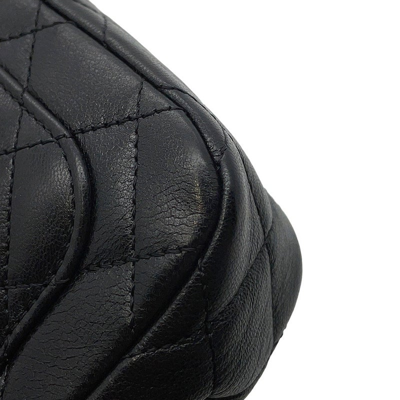 シャネル チェーンショルダーバッグ ココマーク マトラッセ ラムスキン AS3950 CHANEL 黒
