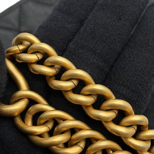 シャネル チェーンショルダーバッグ ココマーク マトラッセ ラムスキン AS3950 CHANEL 黒