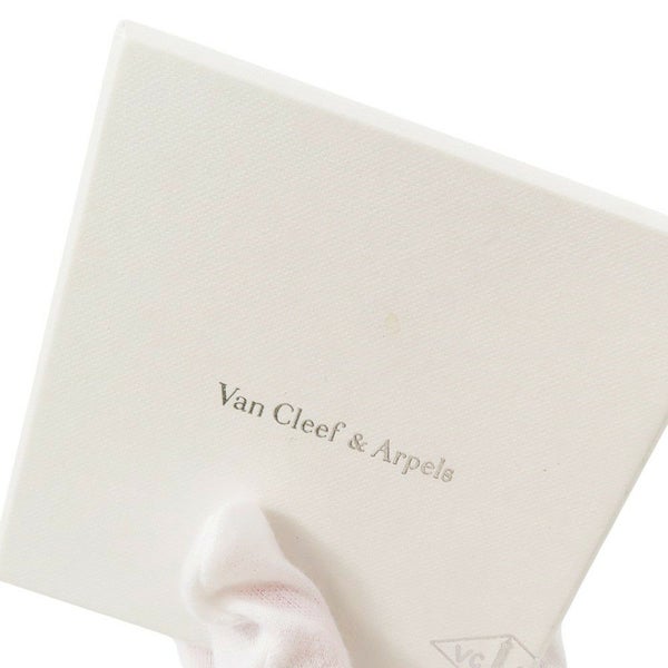 ヴァンクリーフ&アーペル ピアス ラッキー アルハンブラ イヤリング 2モチーフ タイガーズアイ/マザーオブパール K18YG VCARD79800